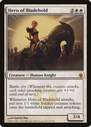 Hero of Bladehold (Mirrodin Besieged) (OVER-008) [Oversize Cards]