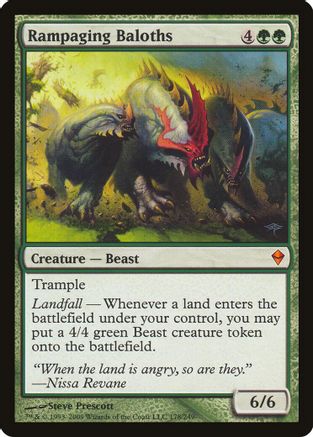 Rampaging Baloths (Zendikar) (OVER-178) [Oversize Cards]