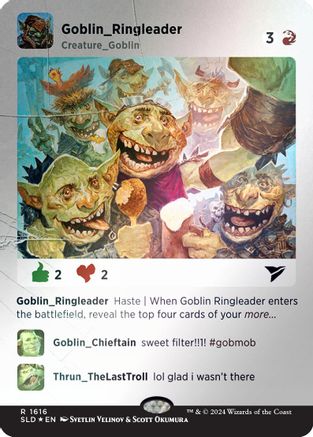 Goblin Ringleader (Rainbow Foil) (SLD-1616) [Secret Lair Drop Series] Foil
