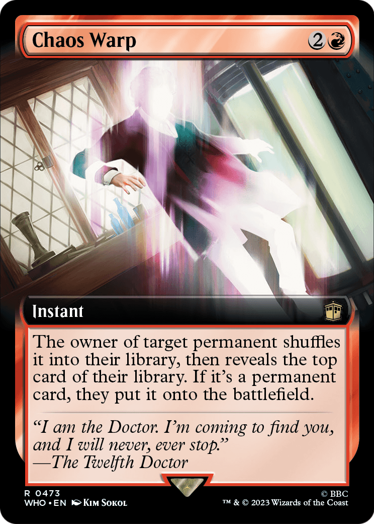 Chaos Warp (Extended Art) (WHO-473) [Doctor Who] Foil