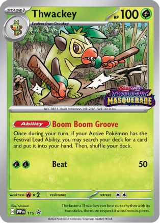 Thwackey (115) [SV Scarlet & Violet Promo Cards] Holofoil - Promo