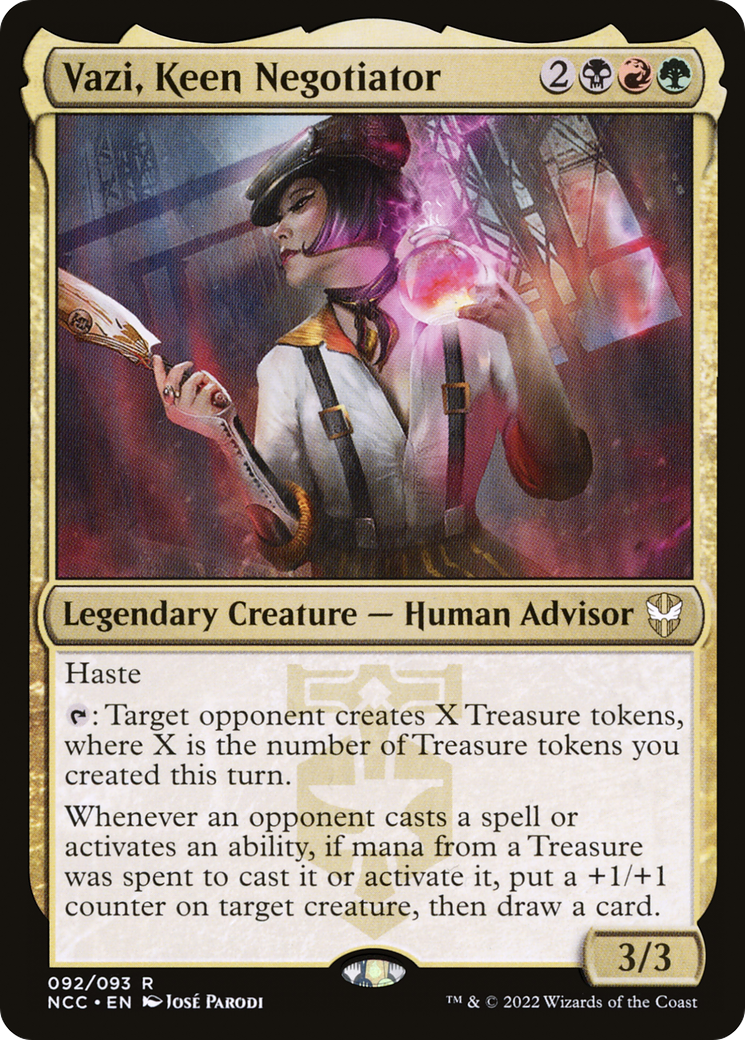Vazi, Keen Negotiator (NCC-092) [New Capenna Commander] Foil