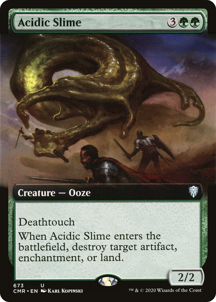 Acidic Slime (Extended Art) (CMR-673) [Commander Legends] Foil