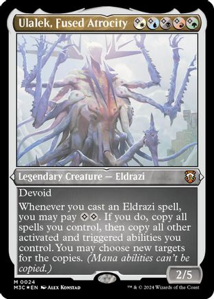 Ulalek, Fused Atrocity (Foil Etched) (M3C-024) [Modern Horizons 3 Commander] Foil