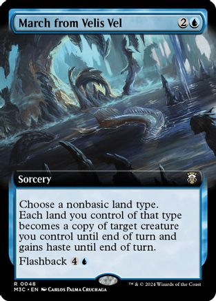 March from Velis Vel (Extended Art) (Ripple Foil) (M3C-048) [Modern Horizons 3 Commander] Foil
