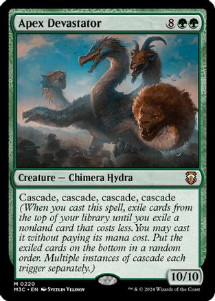 Apex Devastator (Ripple Foil) (M3C-220) [Modern Horizons 3 Commander] Foil