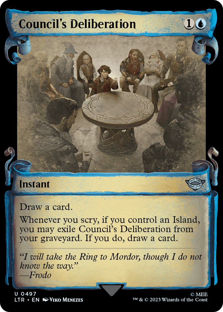 Council's Deliberation (Showcase Scrolls) (LTR-497) [The Lord of the Rings: Tales of Middle-earth]