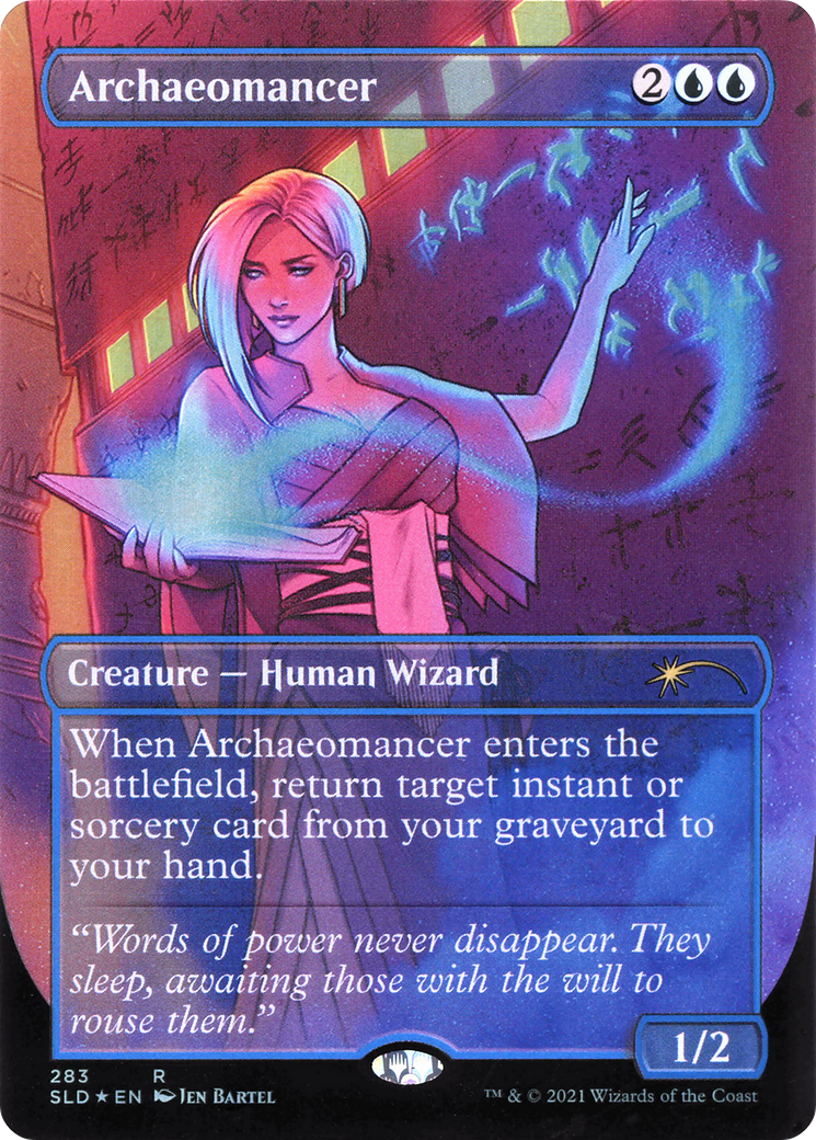 Archaeomancer (SLD-283) (Borderless) [Secret Lair Drop] Foil