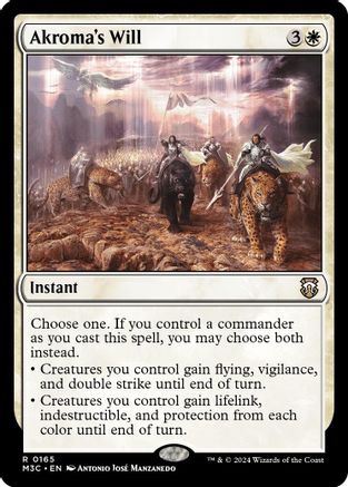 Akroma's Will (Ripple Foil) (M3C-165) [Modern Horizons 3 Commander] Foil