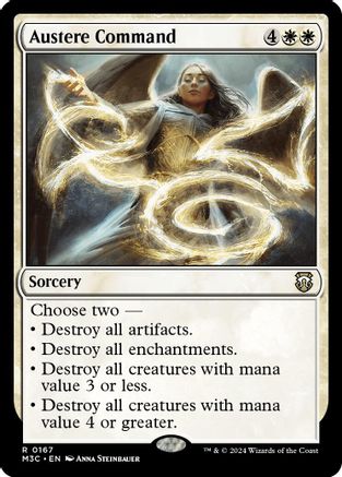 Austere Command (Ripple Foil) (M3C-167) [Modern Horizons 3 Commander] Foil