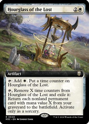 Hourglass of the Lost (Extended Art) (Ripple Foil) (M3C-040) [Modern Horizons 3 Commander] Foil
