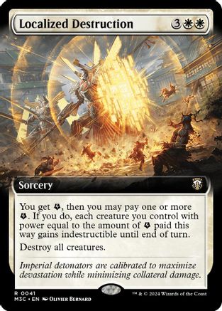 Localized Destruction (Extended Art) (Ripple Foil) (M3C-041) [Modern Horizons 3 Commander] Foil