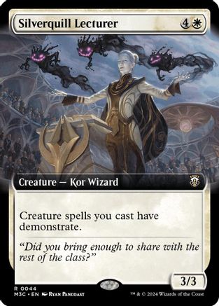 Silverquill Lecturer (Extended Art) (Ripple Foil) (M3C-044) [Modern Horizons 3 Commander] Foil