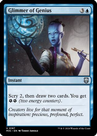 Glimmer of Genius (Ripple Foil) (M3C-187) [Modern Horizons 3 Commander] Foil