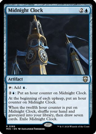 Midnight Clock (Ripple Foil) (M3C-189) [Modern Horizons 3 Commander] Foil