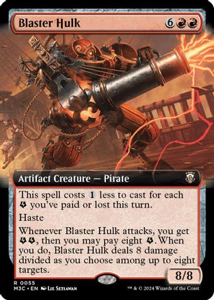 Blaster Hulk (Extended Art) (Ripple Foil) (M3C-055) [Modern Horizons 3 Commander] Foil