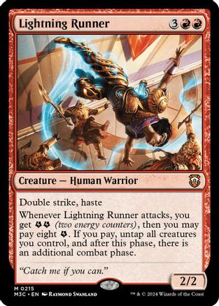 Lightning Runner (Ripple Foil) (M3C-215) [Modern Horizons 3 Commander] Foil
