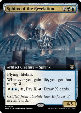 Sphinx of the Revelation (Extended Art) (Ripple Foil) (M3C-075) [Modern Horizons 3 Commander] Foil