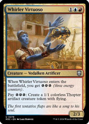 Whirler Virtuoso (Ripple Foil) (M3C-278) [Modern Horizons 3 Commander] Foil