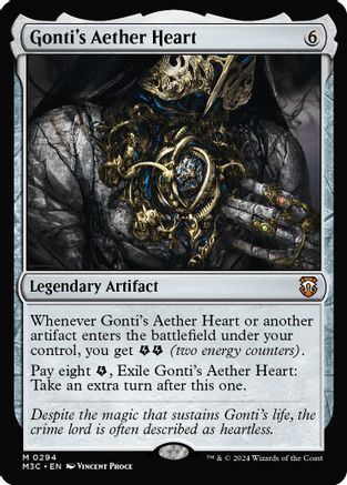 Gonti's Aether Heart (Ripple Foil) (M3C-294) [Modern Horizons 3 Commander] Foil