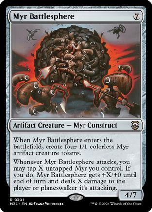 Myr Battlesphere (Ripple Foil) (M3C-301) [Modern Horizons 3 Commander] Foil