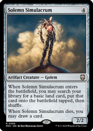 Solemn Simulacrum (Ripple Foil) (M3C-306) [Modern Horizons 3 Commander] Foil