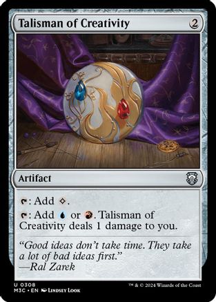 Talisman of Creativity (Ripple Foil) (M3C-308) [Modern Horizons 3 Commander] Foil