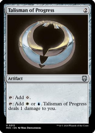 Talisman of Progress (Ripple Foil) (M3C-313) [Modern Horizons 3 Commander] Foil
