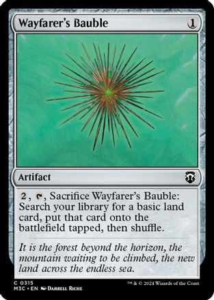 Wayfarer's Bauble (Ripple Foil) (M3C-315) [Modern Horizons 3 Commander] Foil