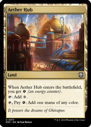 Aether Hub (Ripple Foil) (M3C-317) [Modern Horizons 3 Commander] Foil
