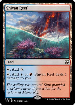 Shivan Reef (Ripple Foil) (M3C-375) [Modern Horizons 3 Commander] Foil