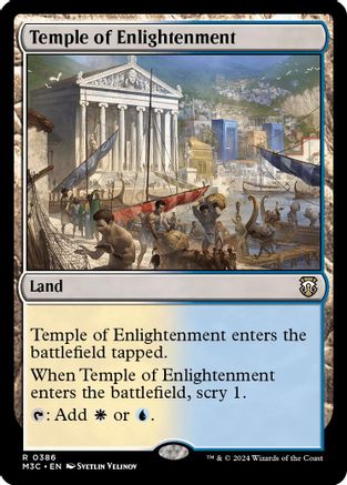 Temple of Enlightenment (Ripple Foil) (M3C-386) [Modern Horizons 3 Commander] Foil