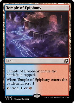 Temple of Epiphany (Ripple Foil) (M3C-387) [Modern Horizons 3 Commander] Foil