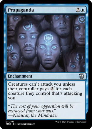 Propaganda (Ripple Foil) (M3C-191) [Modern Horizons 3 Commander] Foil