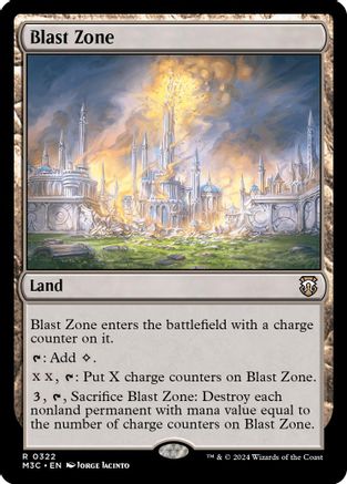 Blast Zone (Ripple Foil) (M3C-322) [Modern Horizons 3 Commander] Foil