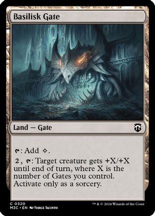 Basilisk Gate (Ripple Foil) (M3C-320) [Modern Horizons 3 Commander] Foil