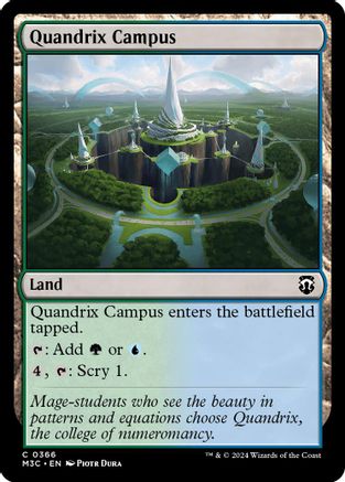 Quandrix Campus (Ripple Foil) (M3C-366) [Modern Horizons 3 Commander] Foil
