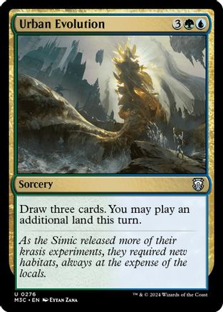 Urban Evolution (Ripple Foil) (M3C-276) [Modern Horizons 3 Commander] Foil
