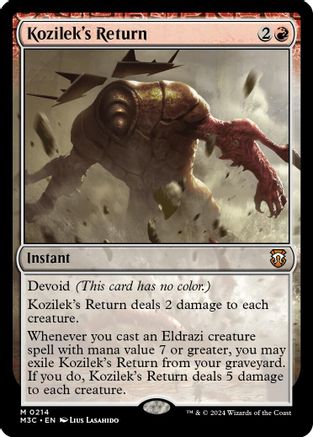 Kozilek's Return (Ripple Foil) (M3C-214) [Modern Horizons 3 Commander] Foil