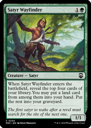 Satyr Wayfinder (Ripple Foil) (M3C-244) [Modern Horizons 3 Commander] Foil