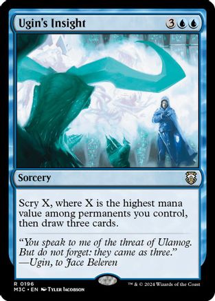 Ugin's Insight (Ripple Foil) (M3C-196) [Modern Horizons 3 Commander] Foil