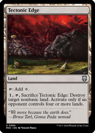 Tectonic Edge (Ripple Foil) (M3C-384) [Modern Horizons 3 Commander] Foil