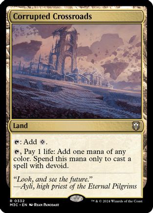 Corrupted Crossroads (Ripple Foil) (M3C-332) [Modern Horizons 3 Commander] Foil