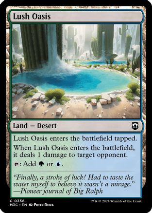 Lush Oasis (Ripple Foil) (M3C-356) [Modern Horizons 3 Commander] Foil