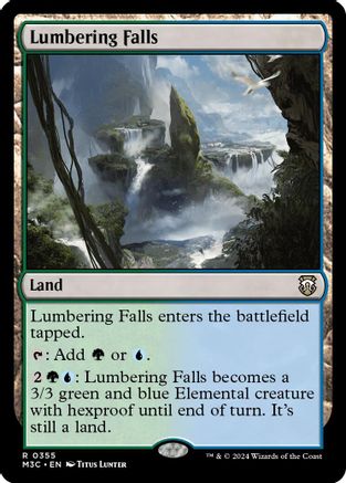 Lumbering Falls (Ripple Foil) (M3C-355) [Modern Horizons 3 Commander] Foil