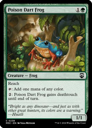 Poison Dart Frog (Ripple Foil) (M3C-238) [Modern Horizons 3 Commander] Foil