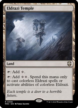 Eldrazi Temple (Ripple Foil) (M3C-339) [Modern Horizons 3 Commander] Foil