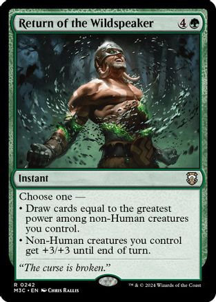 Return of the Wildspeaker (Ripple Foil) (M3C-242) [Modern Horizons 3 Commander] Foil