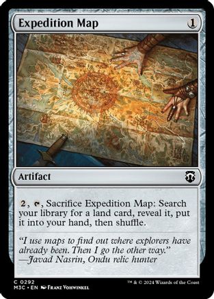 Expedition Map (Ripple Foil) (M3C-292) [Modern Horizons 3 Commander] Foil