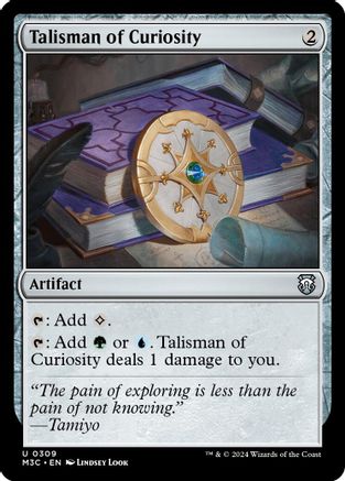 Talisman of Curiosity (Ripple Foil) (M3C-309) [Modern Horizons 3 Commander] Foil